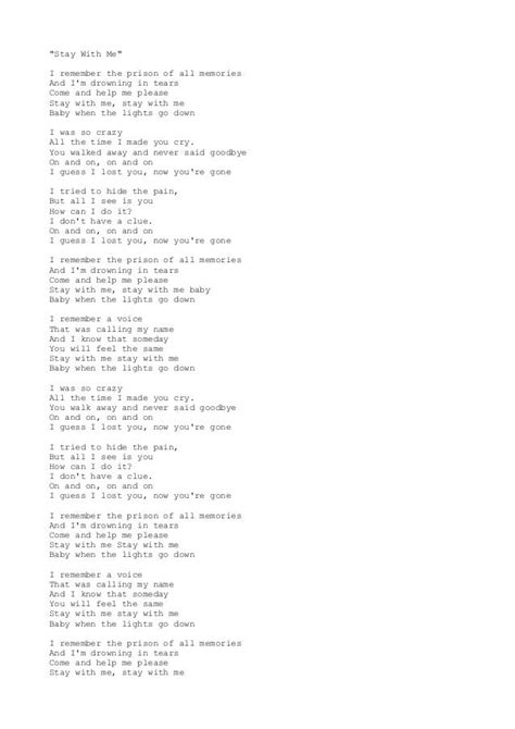 stay for me lyrics|More.